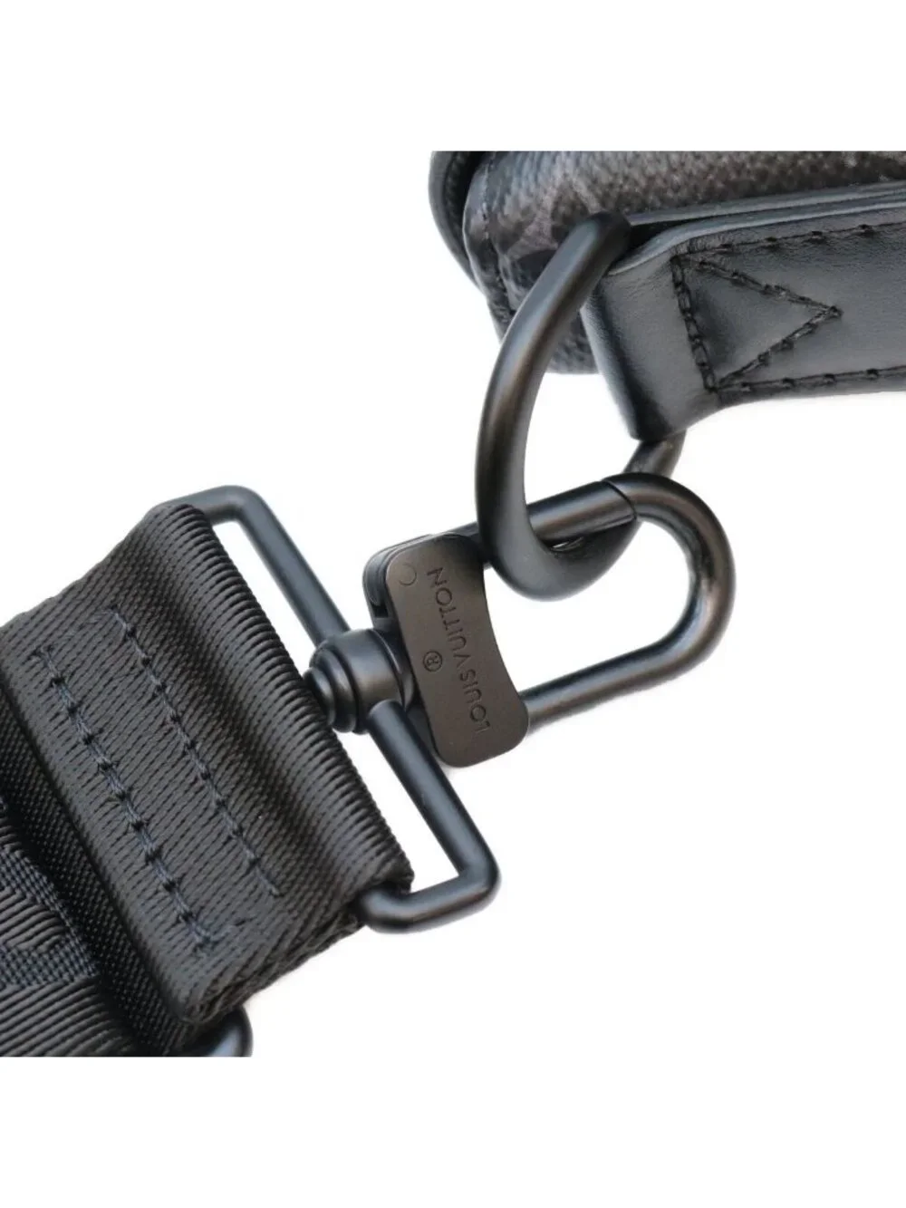 Louis Vuitton Monogram Eclipse Saumur Messenger Shoulder Bag